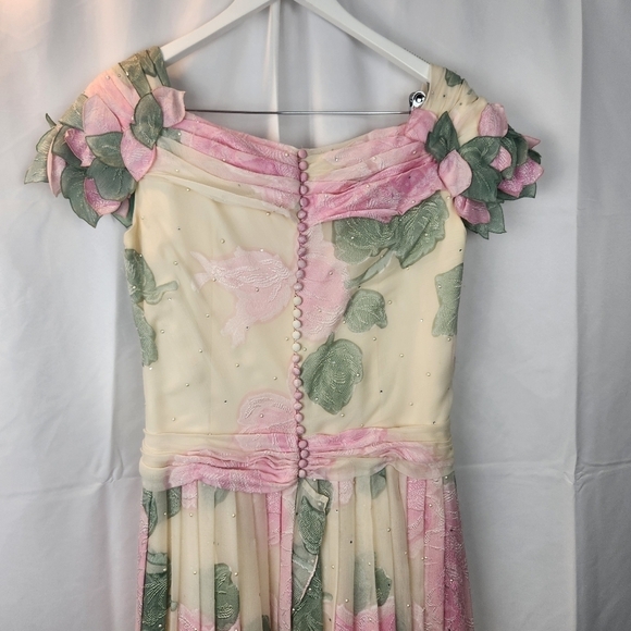 Maggy Reeves couture vintage gown size L(estimated) - Picture 7 of 13